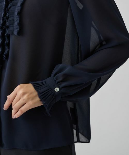LANVIN COLLECTION / ランバン コレクション シャツ・ブラウス | フリルシフォンブラウス | 詳細14