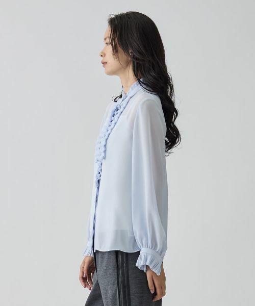 LANVIN COLLECTION / ランバン コレクション シャツ・ブラウス | フリルシフォンブラウス | 詳細2