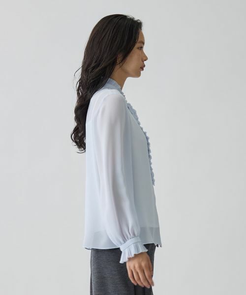 LANVIN COLLECTION / ランバン コレクション シャツ・ブラウス | フリルシフォンブラウス | 詳細4