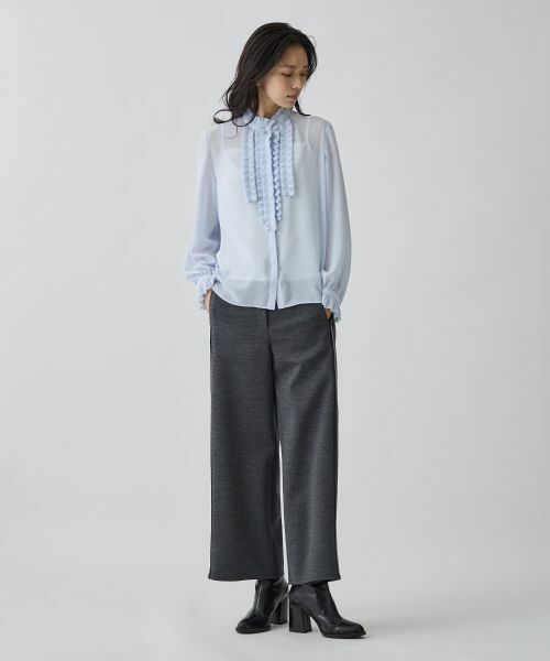 LANVIN COLLECTION / ランバン コレクション シャツ・ブラウス | フリルシフォンブラウス | 詳細8