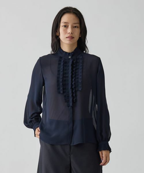 LANVIN COLLECTION / ランバン コレクション シャツ・ブラウス | フリルシフォンブラウス | 詳細9