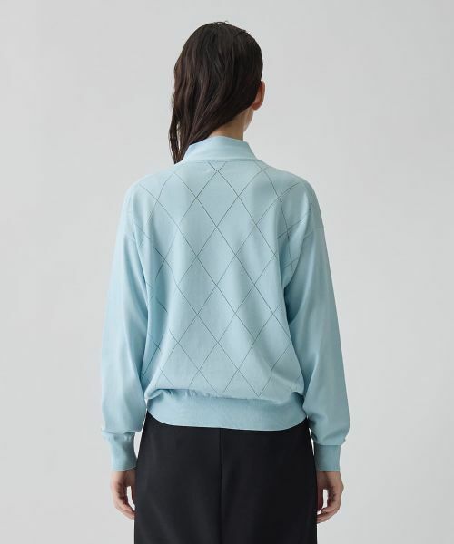 LANVIN COLLECTION / ランバン コレクション ニット・セーター | 16ゲージアイレット柄ニット | 詳細10