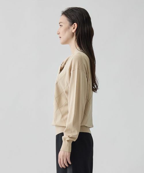 LANVIN COLLECTION / ランバン コレクション ニット・セーター | 16ゲージアイレット柄ニット | 詳細2