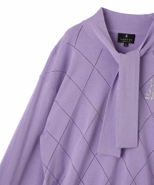 LANVIN COLLECTION / ランバン コレクション ニット・セーター | 16ゲージアイレット柄ニット | 詳細21