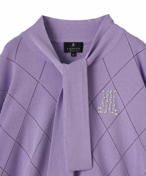 LANVIN COLLECTION / ランバン コレクション ニット・セーター | 16ゲージアイレット柄ニット | 詳細23
