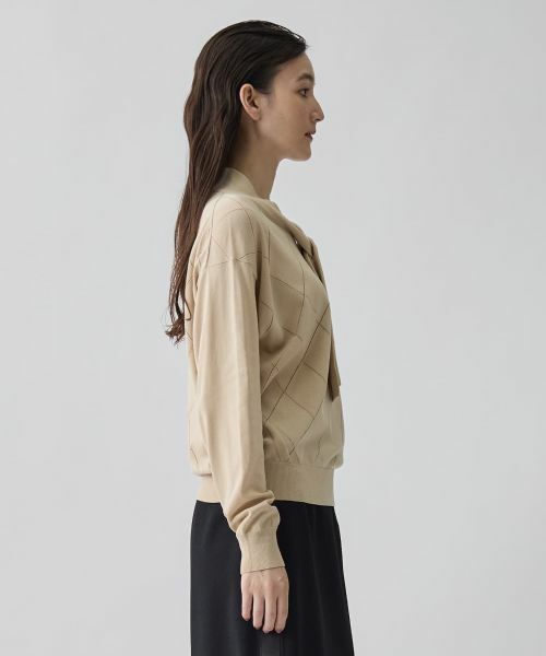 LANVIN COLLECTION / ランバン コレクション ニット・セーター | 16ゲージアイレット柄ニット | 詳細4