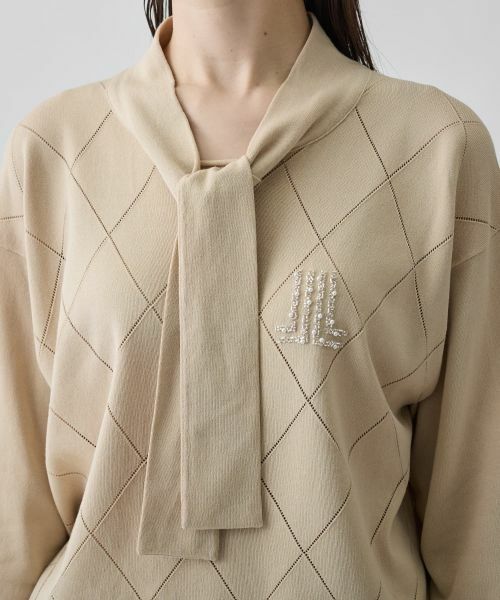 LANVIN COLLECTION / ランバン コレクション ニット・セーター | 16ゲージアイレット柄ニット | 詳細5