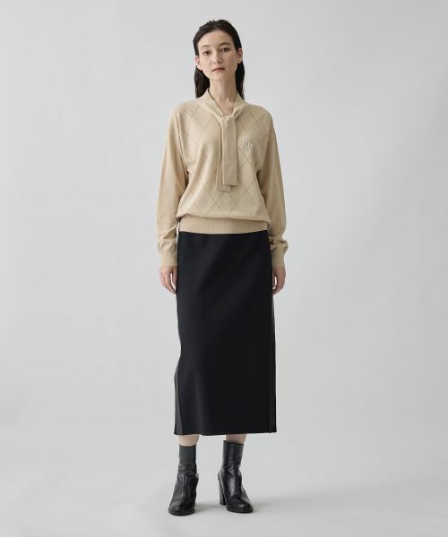 LANVIN COLLECTION / ランバン コレクション ニット・セーター | 16ゲージアイレット柄ニット | 詳細7