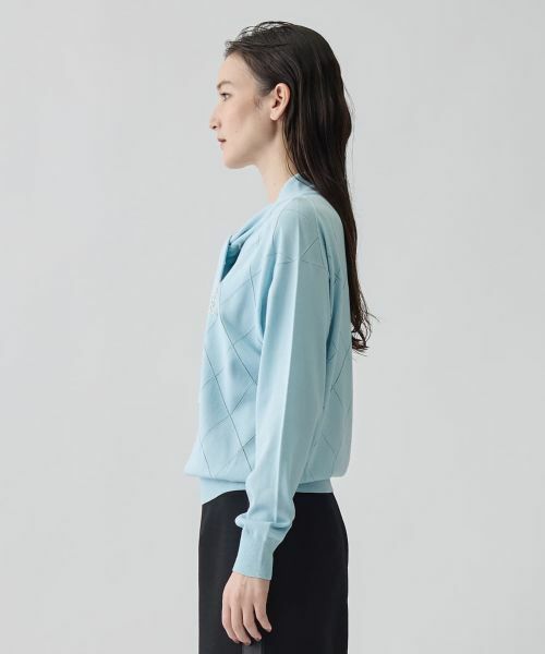 LANVIN COLLECTION / ランバン コレクション ニット・セーター | 16ゲージアイレット柄ニット | 詳細9