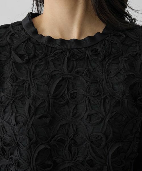 LANVIN COLLECTION / ランバン コレクション ニット・セーター | 14ゲージレースデザインニット | 詳細11