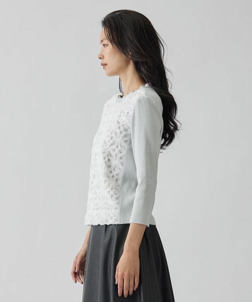 LANVIN COLLECTION / ランバン コレクション ニット・セーター | 14ゲージレースデザインニット | 詳細14