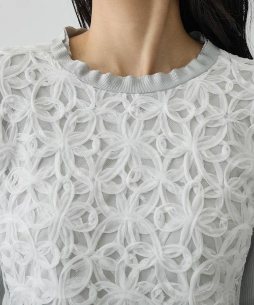 LANVIN COLLECTION / ランバン コレクション ニット・セーター | 14ゲージレースデザインニット | 詳細17