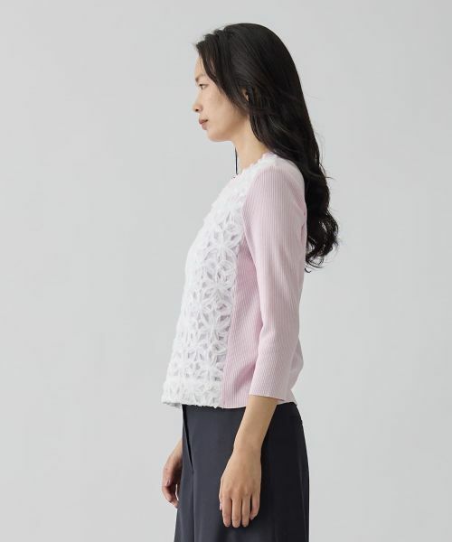 LANVIN COLLECTION / ランバン コレクション ニット・セーター | 14ゲージレースデザインニット | 詳細2