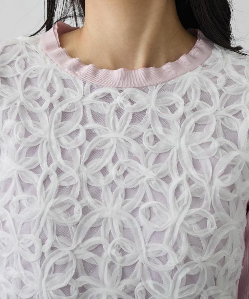 LANVIN COLLECTION / ランバン コレクション ニット・セーター | 14ゲージレースデザインニット | 詳細4