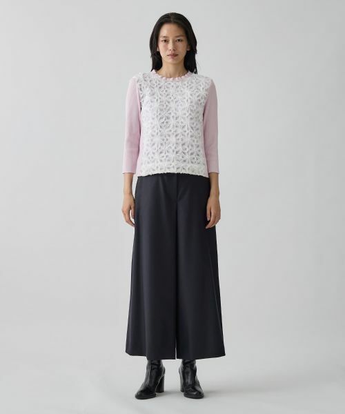 LANVIN COLLECTION / ランバン コレクション ニット・セーター | 14ゲージレースデザインニット | 詳細6