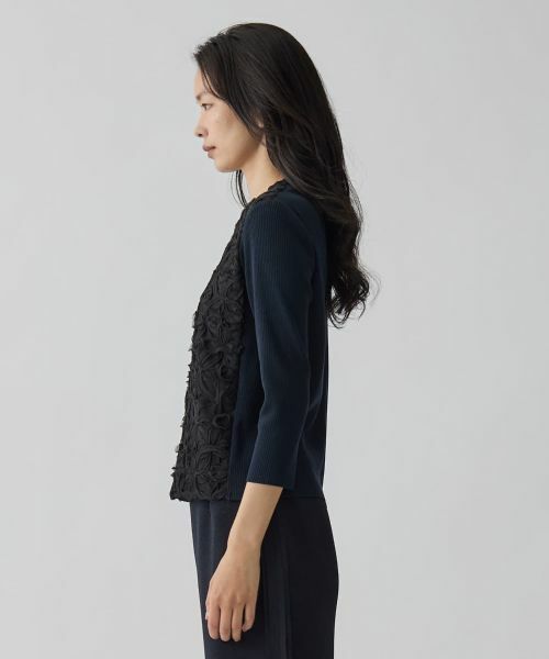 LANVIN COLLECTION / ランバン コレクション ニット・セーター | 14ゲージレースデザインニット | 詳細8