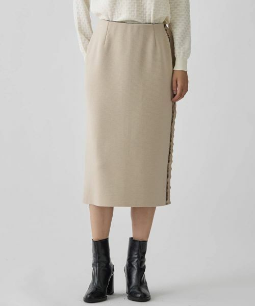LANVIN COLLECTION / ランバン コレクション ロング・マキシ丈スカート | 14ゲージミラノリブスカート | 詳細1