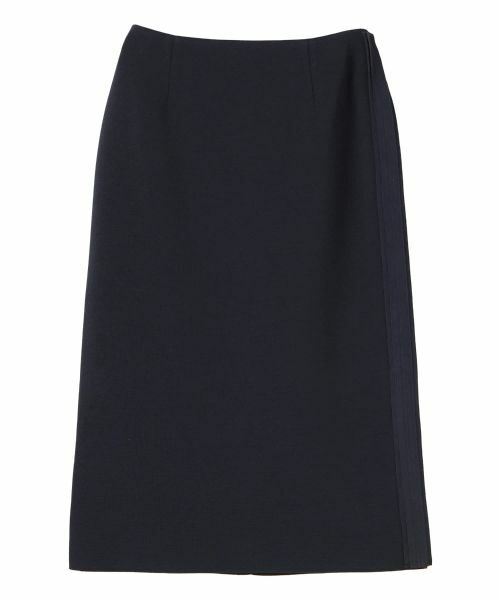 LANVIN COLLECTION / ランバン コレクション ロング・マキシ丈スカート | 14ゲージミラノリブスカート（ネイビー）