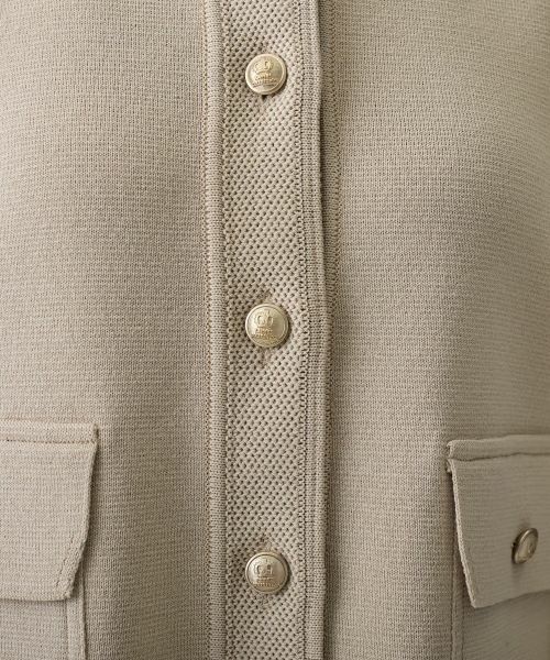 LANVIN COLLECTION / ランバン コレクション テーラードジャケット | 14ゲージミラノリブニットジャケット | 詳細13