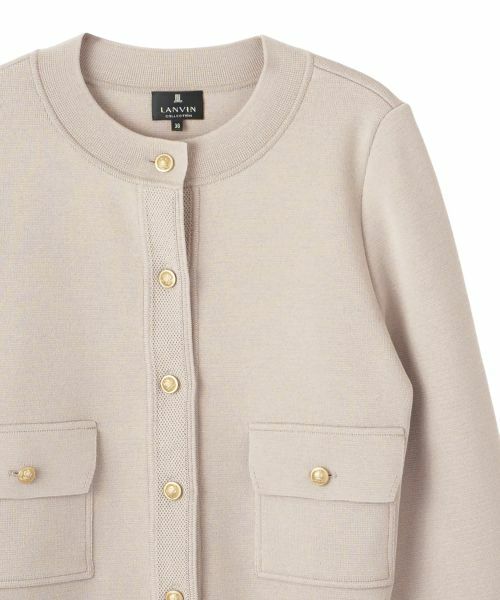 LANVIN COLLECTION / ランバン コレクション テーラードジャケット | 14ゲージミラノリブニットジャケット | 詳細16