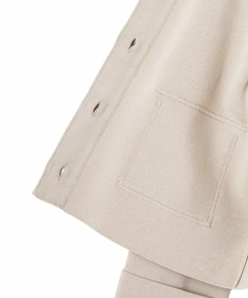 LANVIN COLLECTION / ランバン コレクション テーラードジャケット | 14ゲージミラノリブニットジャケット | 詳細17