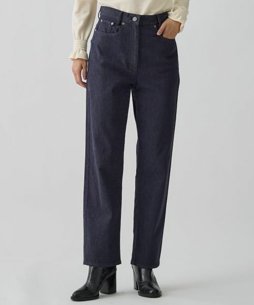 LANVIN COLLECTION / ランバン コレクション その他パンツ | ムラ糸ストレッチデニムパンツ | 詳細1