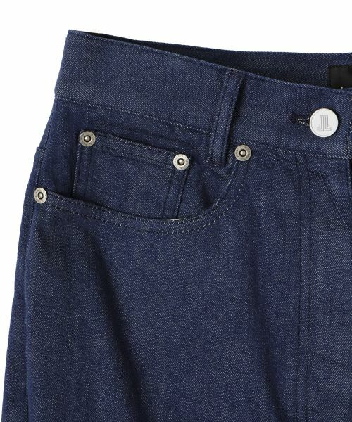 LANVIN COLLECTION / ランバン コレクション その他パンツ | ムラ糸ストレッチデニムパンツ | 詳細12