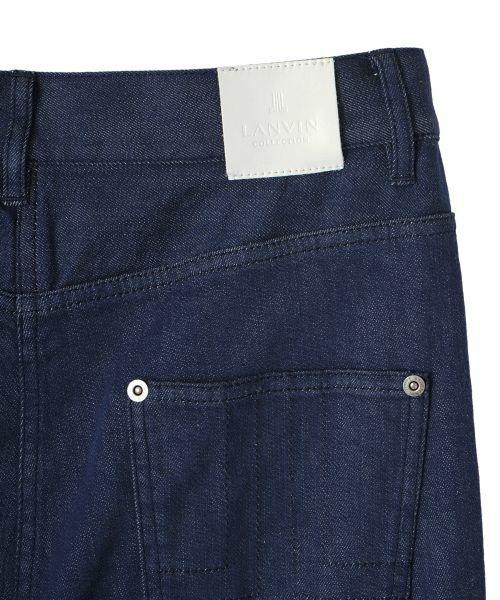 LANVIN COLLECTION / ランバン コレクション その他パンツ | ムラ糸ストレッチデニムパンツ | 詳細13