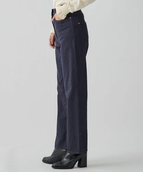 LANVIN COLLECTION / ランバン コレクション その他パンツ | ムラ糸ストレッチデニムパンツ | 詳細2