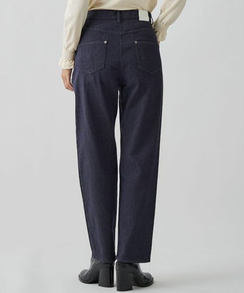 LANVIN COLLECTION / ランバン コレクション その他パンツ | ムラ糸ストレッチデニムパンツ | 詳細3