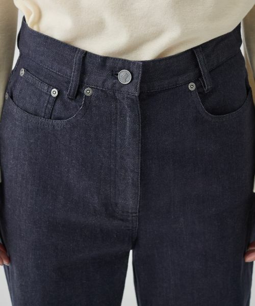 LANVIN COLLECTION / ランバン コレクション その他パンツ | ムラ糸ストレッチデニムパンツ | 詳細4