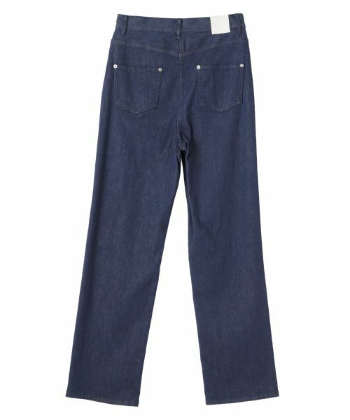 LANVIN COLLECTION / ランバン コレクション その他パンツ | ムラ糸ストレッチデニムパンツ | 詳細9