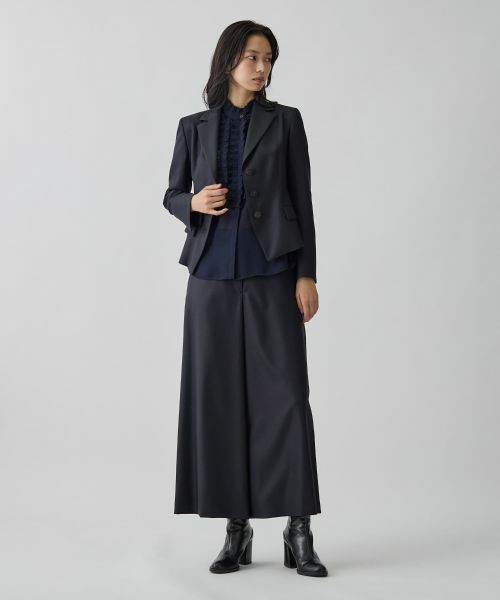 LANVIN COLLECTION / ランバン コレクション テーラードジャケット | ストレッチギャバジャケット | 詳細18