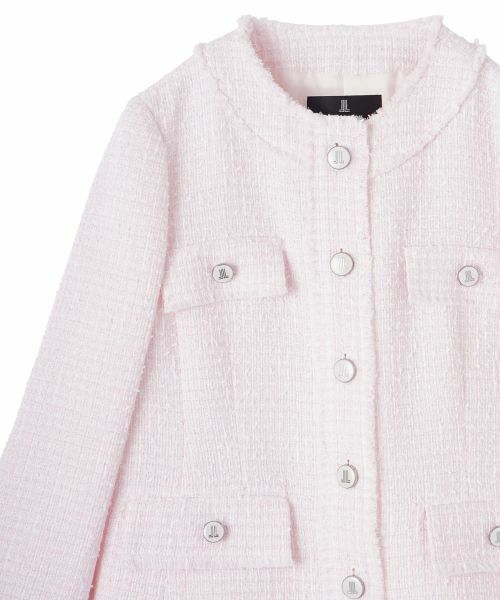 LANVIN COLLECTION / ランバン コレクション テーラードジャケット | ファンシーヤーンツイードジャケット | 詳細3