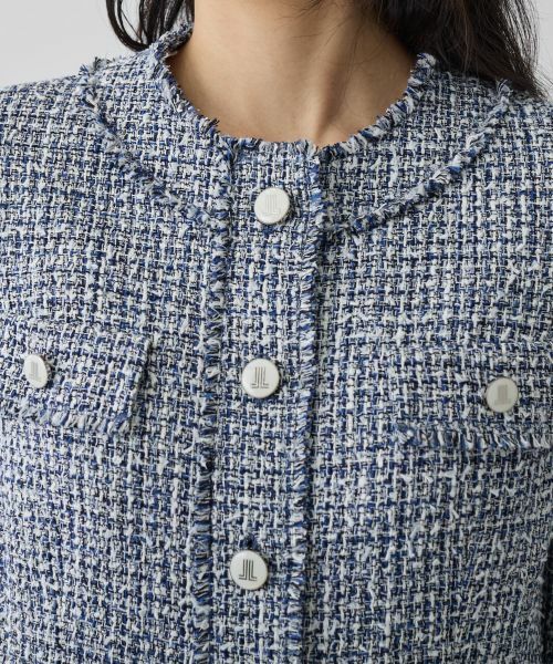 LANVIN COLLECTION / ランバン コレクション テーラードジャケット | ファンシーヤーンツイードジャケット | 詳細7