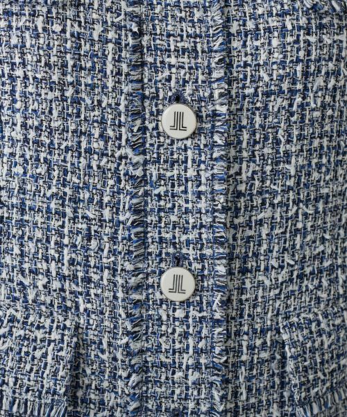 LANVIN COLLECTION / ランバン コレクション テーラードジャケット | ファンシーヤーンツイードジャケット | 詳細8