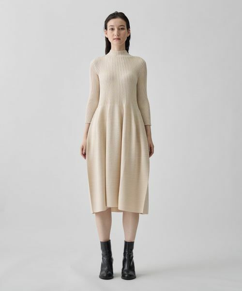 LANVIN COLLECTION / ランバン コレクション ドレス | 12ゲージ リブケーブル ガーターホールドレス | 詳細1