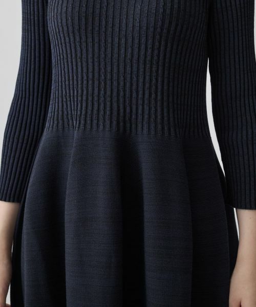 LANVIN COLLECTION / ランバン コレクション ドレス | 12ゲージ リブケーブル ガーターホールドレス | 詳細10