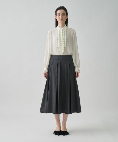 LANVIN COLLECTION / ランバン コレクション ロング・マキシ丈スカート | タフタ素材スカート | 詳細10