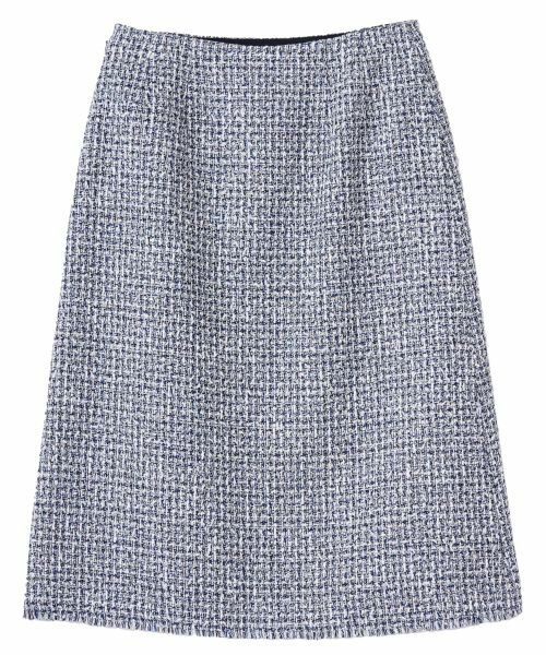 LANVIN COLLECTION / ランバン コレクション ロング・マキシ丈スカート | ファンシーヤーンツイードスカート(ブルー系)