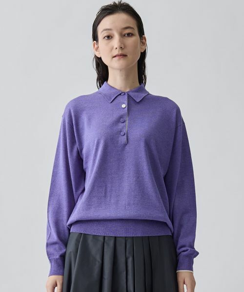 LANVIN COLLECTION / ランバン コレクション ニット・セーター | ポロシャツデザイン プルオーバーニット | 詳細12