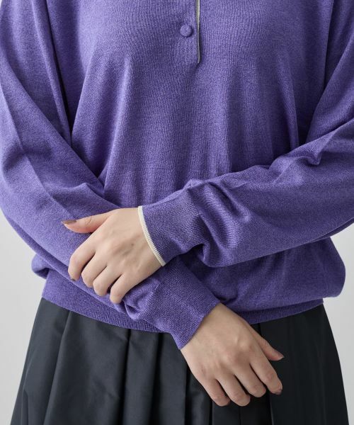 LANVIN COLLECTION / ランバン コレクション ニット・セーター | ポロシャツデザイン プルオーバーニット | 詳細16