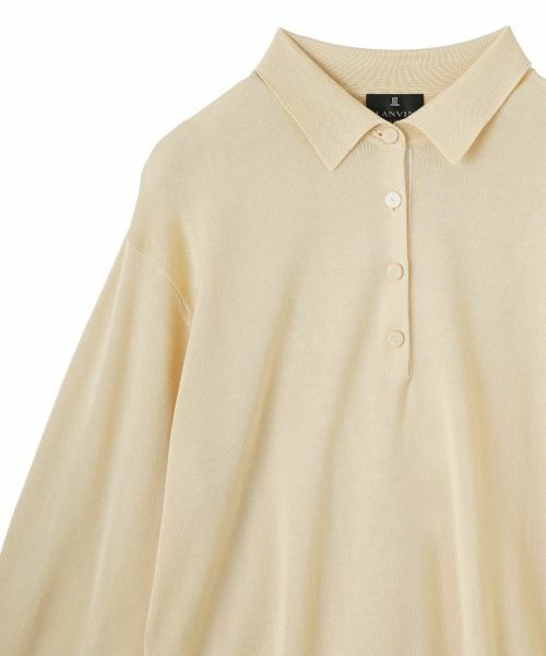 LANVIN COLLECTION / ランバン コレクション ニット・セーター | ポロシャツデザイン プルオーバーニット | 詳細4
