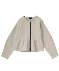 LANVIN COLLECTION / ランバン コレクション テーラードジャケット | 12ゲージミラノリブニットジャケット