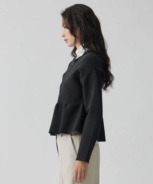 LANVIN COLLECTION / ランバン コレクション テーラードジャケット | 12ゲージミラノリブニットジャケット | 詳細10