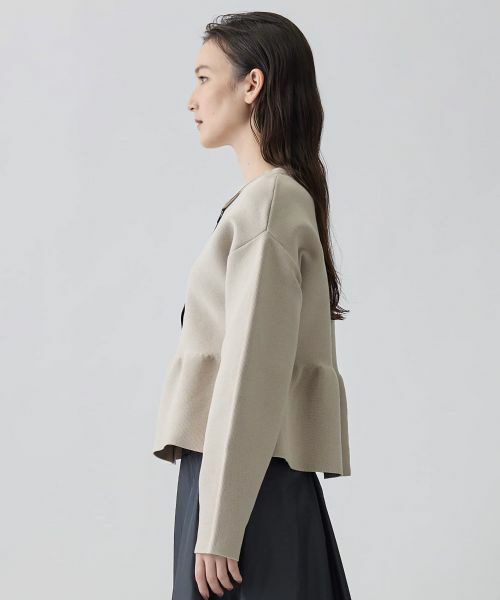 LANVIN COLLECTION / ランバン コレクション テーラードジャケット | 12ゲージミラノリブニットジャケット | 詳細2