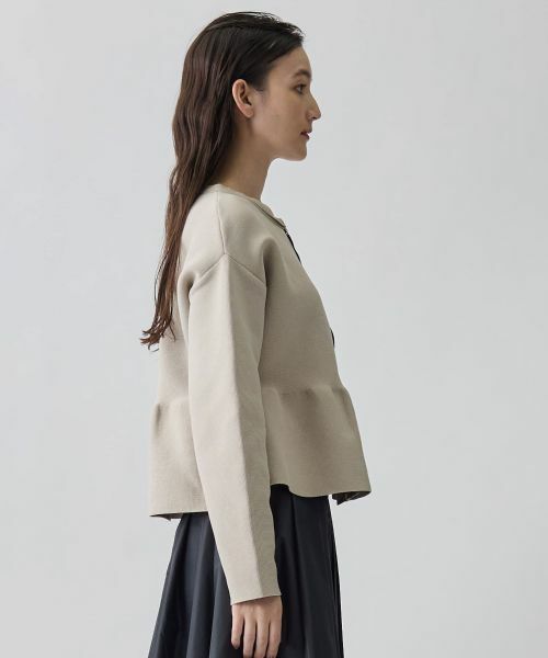 LANVIN COLLECTION / ランバン コレクション テーラードジャケット | 12ゲージミラノリブニットジャケット | 詳細4