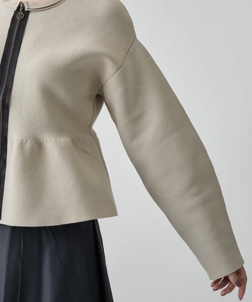 LANVIN COLLECTION / ランバン コレクション テーラードジャケット | 12ゲージミラノリブニットジャケット | 詳細6