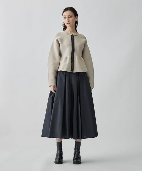 LANVIN COLLECTION / ランバン コレクション テーラードジャケット | 12ゲージミラノリブニットジャケット | 詳細8