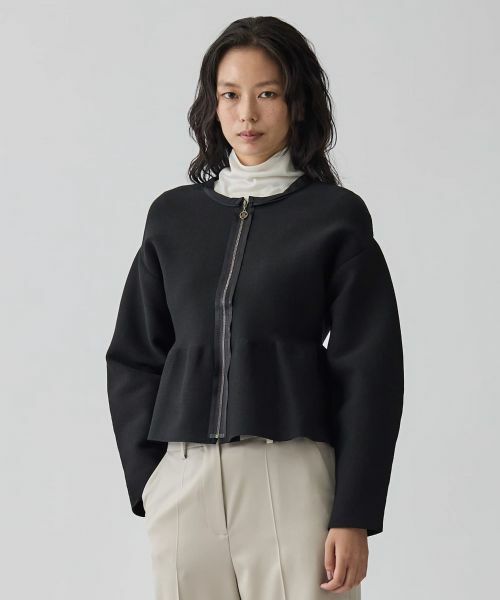 LANVIN COLLECTION / ランバン コレクション テーラードジャケット | 12ゲージミラノリブニットジャケット | 詳細9